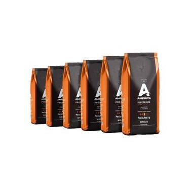 Imagem de Café Torrado em Grãos Premium - 6 Pacotes de 1kg