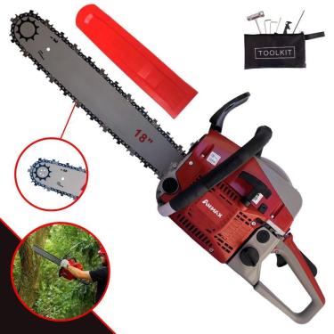 Imagem de Motosserra Anmax Cs5200b à Gasolina 2t 52cc 2,7hp Sabre 18'' Ponta Rolante Profissional