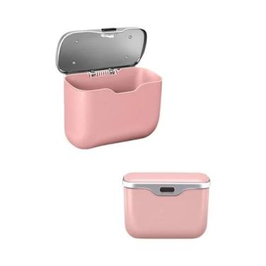 Imagem de Lixeira De Carro Impermeável Com Tampa Criativa, Cesto De Armazenament