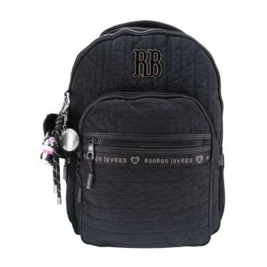 Imagem de Mochila Rebecca Bonbon Tactel "17,5" RB27002, Preto, Único