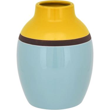 Imagem de Vaso Cerâmica Azul Johnny 21X15X15Cm