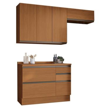 Imagem de Cozinha Modulada 4 Pecas 200 Cm Mdp Maxxi Canela Kappesberg Canela