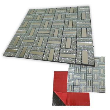 Imagem de Pastilha De Vidro Autocolante Parede Sala Cozinha Lavabo Banheiro Sala Decorativa Aplicacao Facil Requintado Moderna