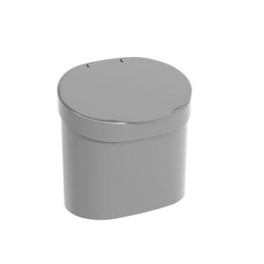 Imagem de Lixeira Para Pia Coza Basic 4 Litros Cinza Frio