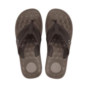 Imagem de Chinelo Masculino Cartago Alabama Confortável, Marrom, 40