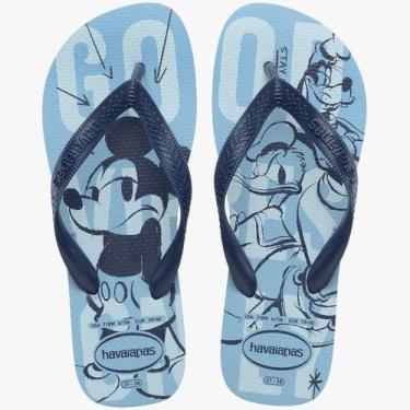 Imagem de Chinelo Infantil Havaianas Top Disney Mickey Pateta Donald, Azul lavan