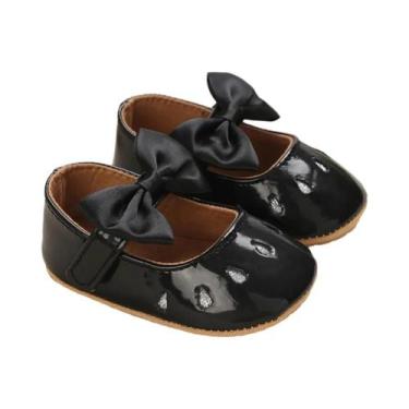 Imagem de Sapatos Antiderrapantes Pretos Para Bebês, Para Meninos E Meninas De 0