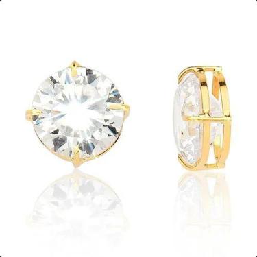 Imagem de Pingente Ouro 18k Ponto de Luz Zircônia 7mm - Dreamfactoryjóias