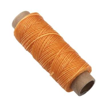 Imagem de Fio De Poliéster Encerado Plano 150D De 1mm E 50 Jardas Para Artesanat