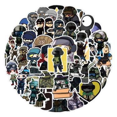 Imagem de Adesivos de vinil impermeável Rainbow Sevens Anime 50 unidades - yiwei