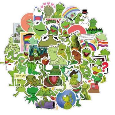Imagem de Adesivos Kermits Frogs Anime, pacote de 50 peças, desenho animado deco