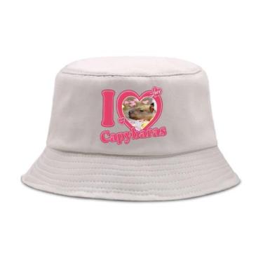 Imagem de Bucket Hat Capybaras Anime Unissex Casual Beach Fisherman's S - Yiweis