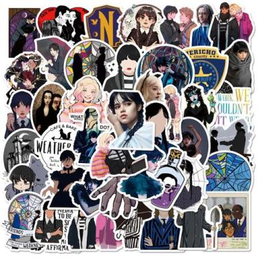 Imagem de Adesivos, quartas-feiras, anime, desenho animado, 50 unidades, PVC, im