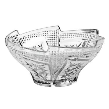 Imagem de Saladeira De Vidro Em Relevo 26cm Tigela Sofisticada - Freecom