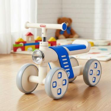 Imagem de Mini Bike Infantil De Equilíbrio 4 Rodas Baby Balance - Unitoys, Azul