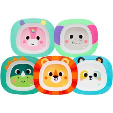 Imagem de Pratinho Infantil Bowl 300 ml para Refeição do Bebê Criança Divertido 