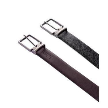 Imagem de Cinto Fasolo Masculino Dupla Face Couro Preto/Cafe-Masculino