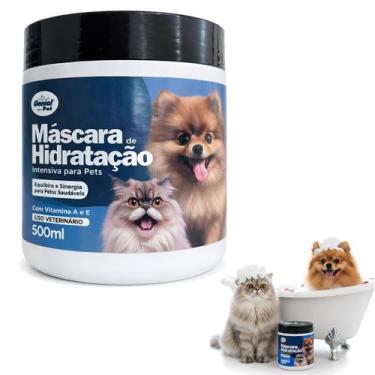 Imagem de Mascara Hidrtaçao Intensiva 500g Vitamina Pelo Caes Pet Gato - GENIAL 