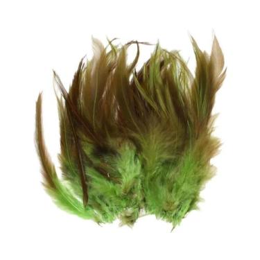 Imagem de Penas Coloridas De Hackle De Galo (50 Peças) Para Moscas De Truta, Sal