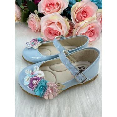 Imagem de Sapatilha Doce Pé Juju Jardim Encantado Azul Bebê, Spindle, 21