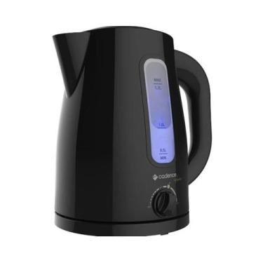 Imagem de Chaleira Elétrica Cadence Infusion Preta 1,7 Litros, Preto, 110V