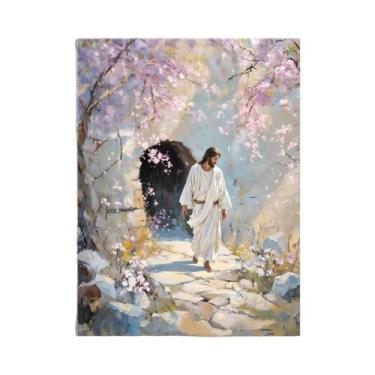 Imagem de Pôster De Arte De Parede Com Retrato De Jesus Cristo, Eu Caminhará Com