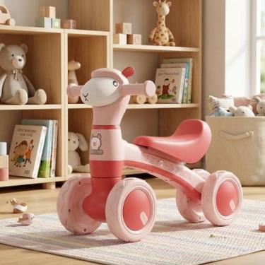 Imagem de Bicicleta Infantil 4 Rodas Sem Pedal  Andador de Equilíbrio Modelo Ove