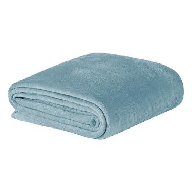 Imagem de Manta Everest Casal Padrão 01 Peça 100% Poliéster - Quartzo Azul