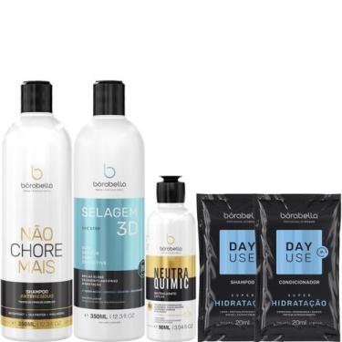 Imagem de Borabella Shampoo + Selagem 2x350ml + NeutraQuimic 90ml