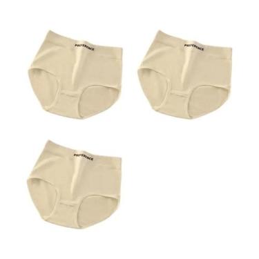 Imagem de Conjunto De 3 Calcinhas De Algodão De Cintura Alta Para Mulheres, Conf