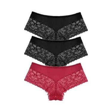 Imagem de Conjunto De Calcinhas Sexy De Renda Para Mulheres, G Strings Florais R