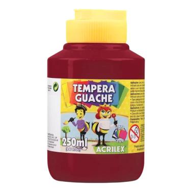 Imagem de Tinta Guache Acrilex Guache 250ml Acrilex Vinho Não Tóxica Solúvel em Água Pote 250ML 1 Unidade Vinho
