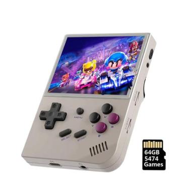 Imagem de Consola de jogos portátil LNCBoc RG35XX 64GB com 5474 Games Grey