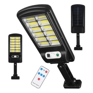 Imagem de Luminária Solar Led Parede Refletore 128 Cob Sensor Controle - Congrat