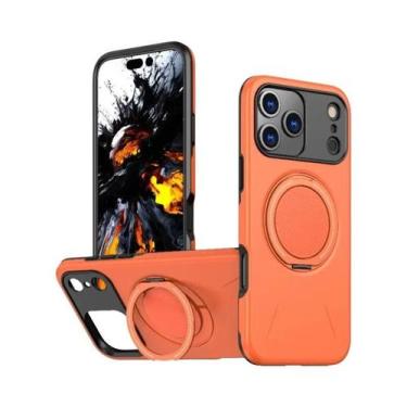 Imagem de Capa Magnética Com Suporte Para iPhone 17 16E 15 14 plus 13 12 pro Max
