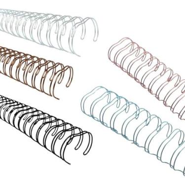 Imagem de Kit Wire-o para Encadernação 2X1 A4 3/4 Colorido Marpax 20un