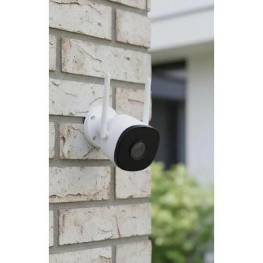 Imagem de Câmera Segurança Externa 4MP Wi-Fi IP67 Branca Visão Noturna - Congrat