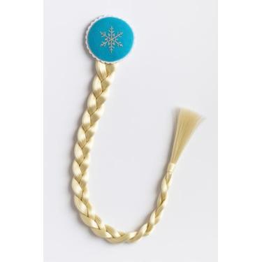 Imagem de Tiara Presilha Trança Frozen Princesa Elsa Grampo De Cabelo - Baby Plu