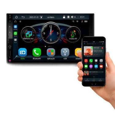 Imagem de Multimídia veicular mp5 rs-7007br 7 carplay android auto sem fio - ROA