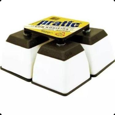 Imagem de Pé Geladeira/fogão/f Plástico Branco Até 380kg - Pratic