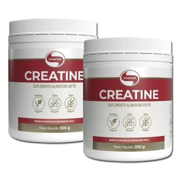 Imagem de Kit 2x creatina vitafor 300g monohidratada