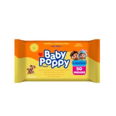 Imagem de Baby Poppy Toalhas Umedecidas Classic 50 unidades