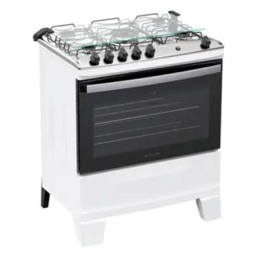 Imagem de Fogão Agile 5 Bocas Automático Mesa Aço Inox Atlas, Branco, Bvolt