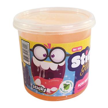 Imagem de Pote De Slime Geleca 130g Colorido Com Glitter Sortido