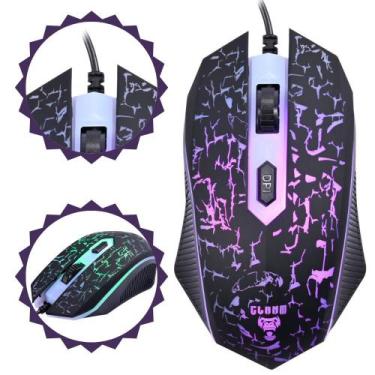 Imagem de Mouse Gamer Profissional Para Jogos CL-MJ806 Led Colorido Rainbaw  Con