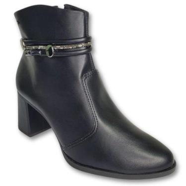 Imagem de Bota Dakota Cano Curto Salto Bloco Feminina Adulto G9901 Preto, Preto,