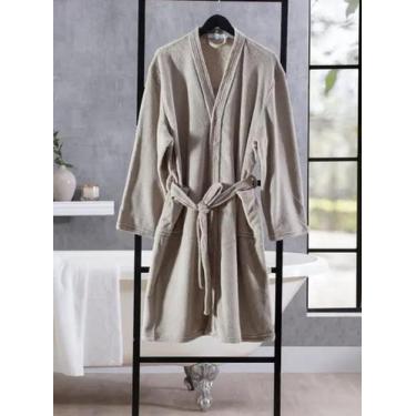 Imagem de Roupao Adulto Soft Fofinho Jolitex - Jolitex Ternille, Taupe, G