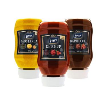 Imagem de Ketchup Mostarda Barbecue Zero Açúcar Baixo Sodio Linea 350g