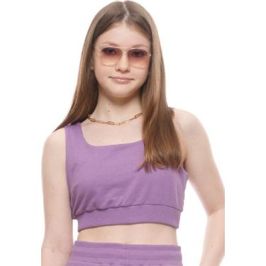 Imagem de Top Moletom Teens Menina Violeta Poah Noah, 18, Lilás