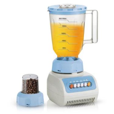 Imagem de Liquidificador e Moedor de Café Elétrico Azul 220 Volts - Electro, 220